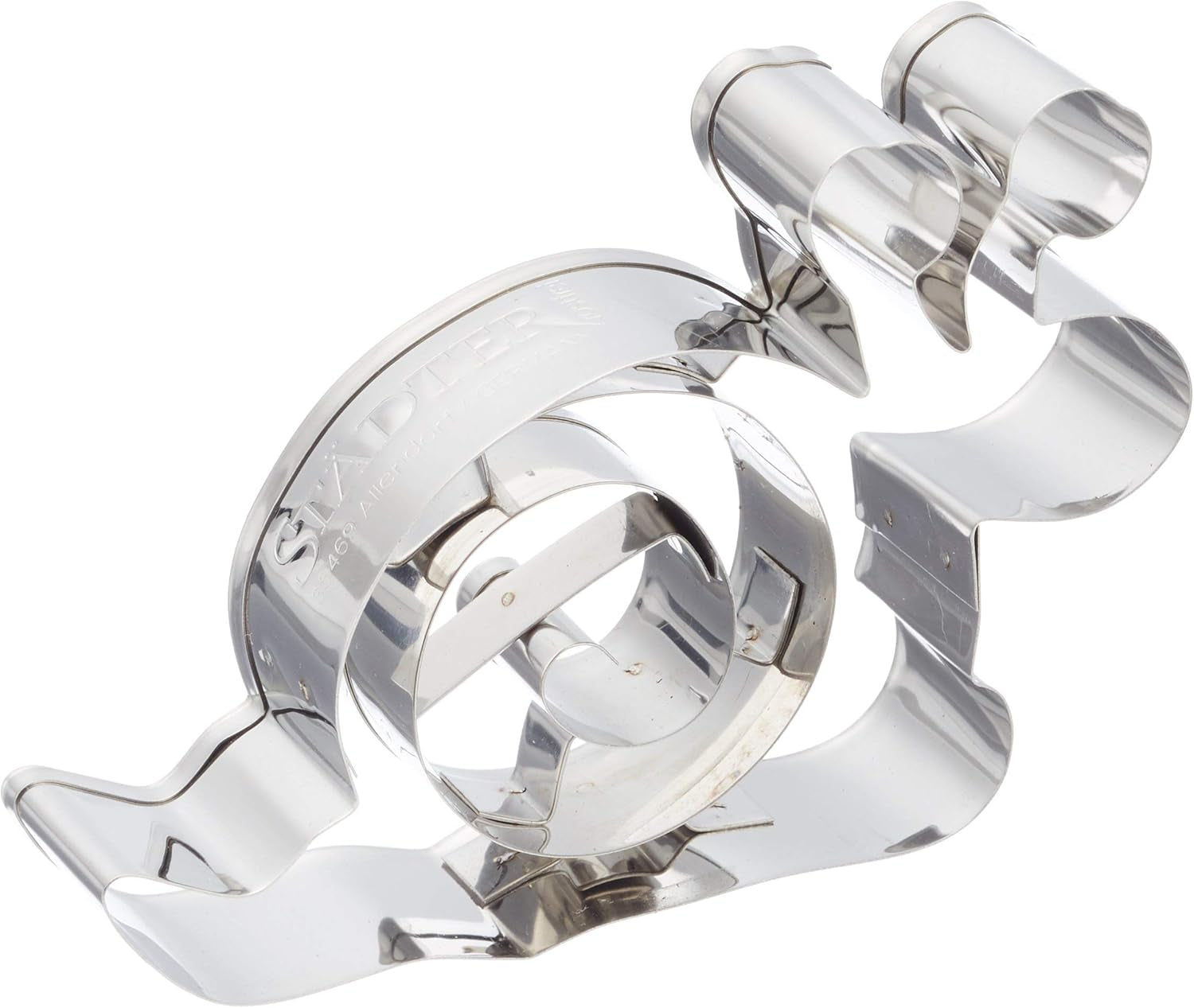 Boîte à biscuits Städter, acier inoxydable, argent, 10 x 10 x 3 cm