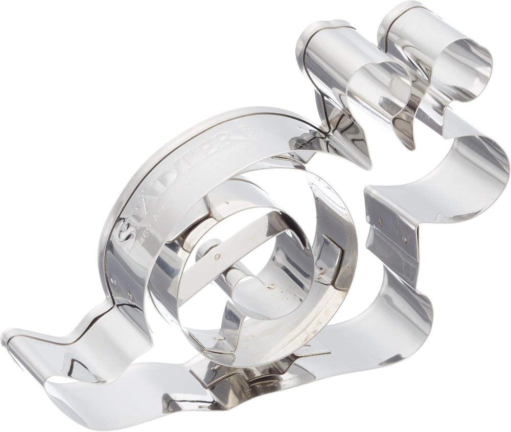 Boîte à biscuits Städter, acier inoxydable, argent, 10 x 10 x 3 cm