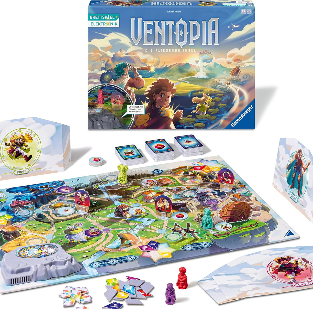 Ravensburger 24582 Ventopia - Jeu de société électronique The Flying Island pour enfants à partir de 7 ans pour 1 à 4 joueurs