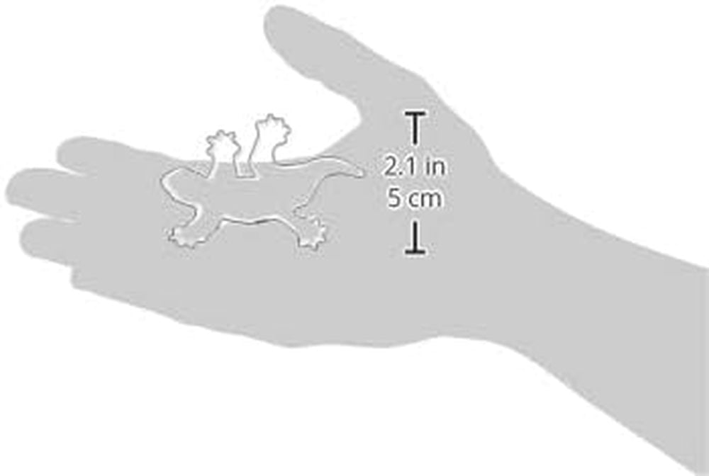 Boîte à biscuits Städter, acier inoxydable, lézard env. 7 cm, 7 x 4,5 x 2 centimètres, argent