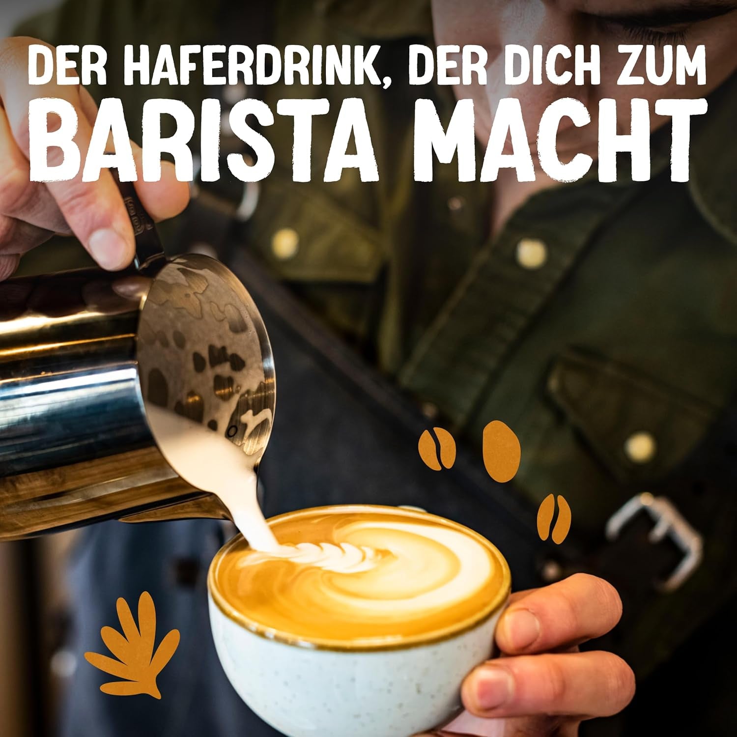 Alpro Barista Haferdrink – Zum Aufschäumen – Vegan et milchfrei – Von Natur aus lactosefrei – Riche en substances de ballast, calcium et vitamines – 8 x 1 L – Haltbar