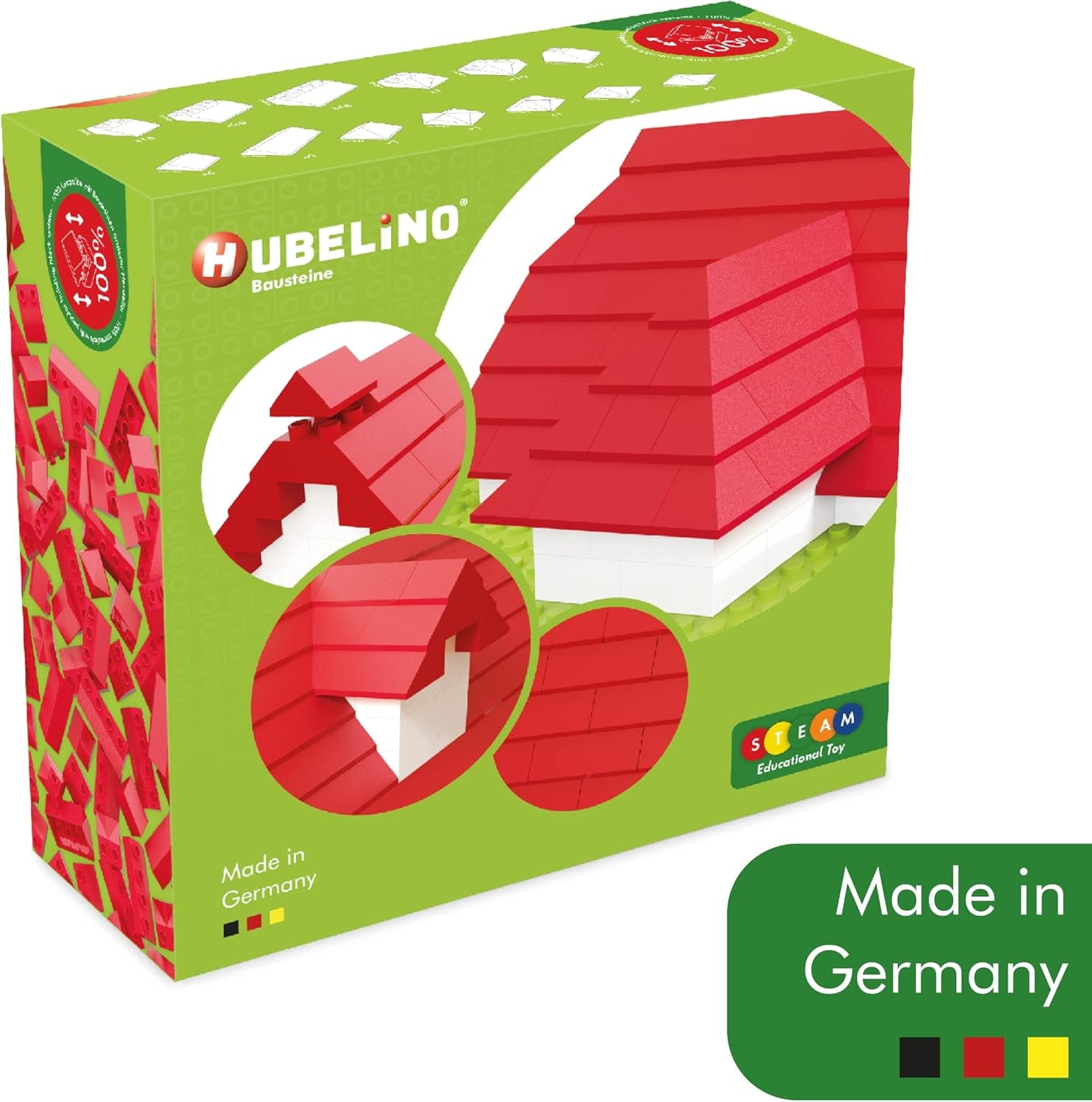Hubelino 124-teiliges Dachsteine ​​​​Set