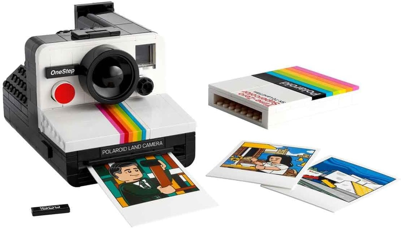 LEGO Ideas Polaroid Onestep SX-70 Ensemble appareil photo pour adultes, à collectionner avec des détails authentiques, activité créative, cadeaux de photographie pour femmes, hommes, lui, elle et adolescents 21345 Ensembles de construction Besuche den LEGO-Store