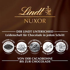 Lindt NUXOR, Gianduja crémeux (lait et noir) aux noisettes entières torréfiées, 206 grammes Naty Shop Chocolates