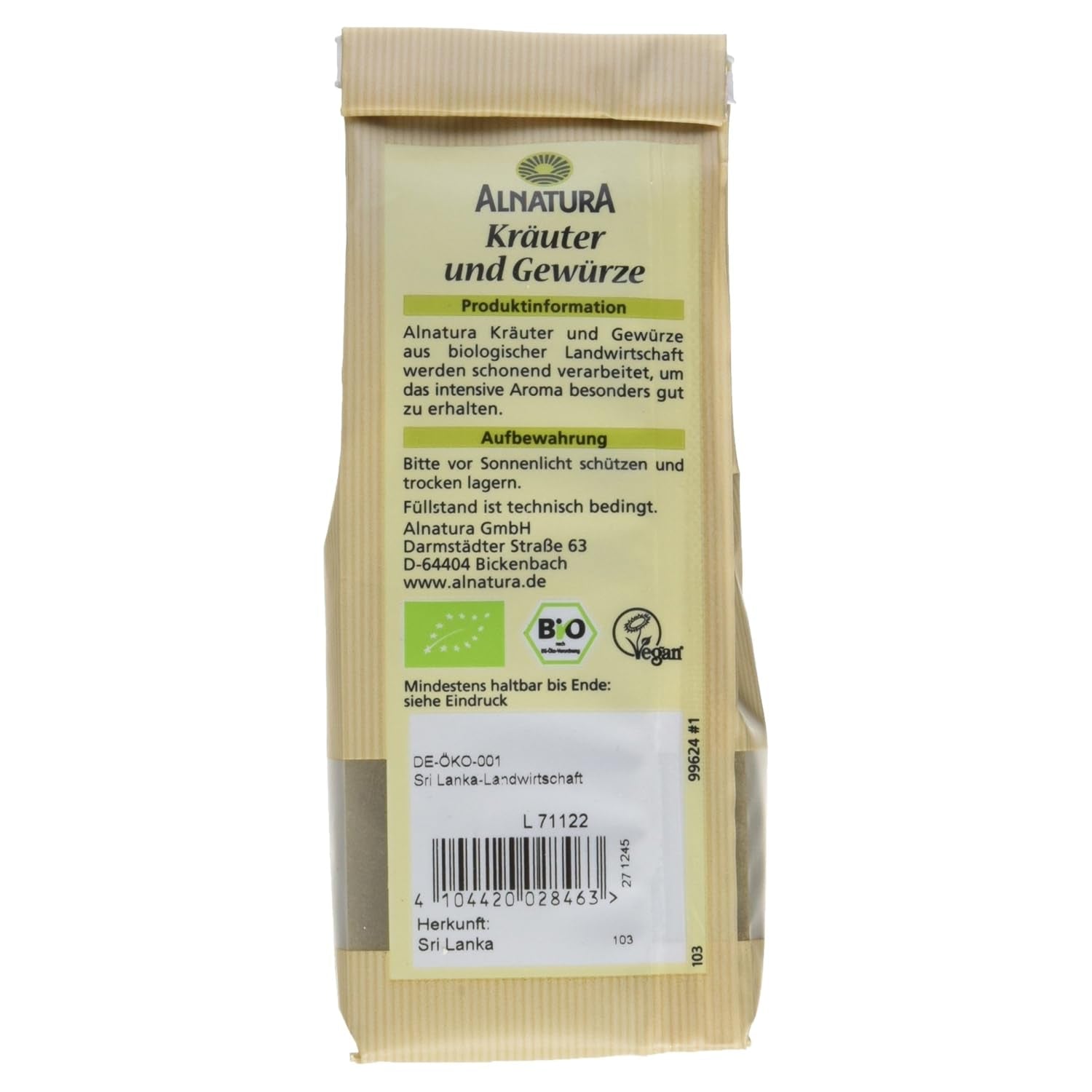 Bio Pfeffer schwarz gemahlen, 70g