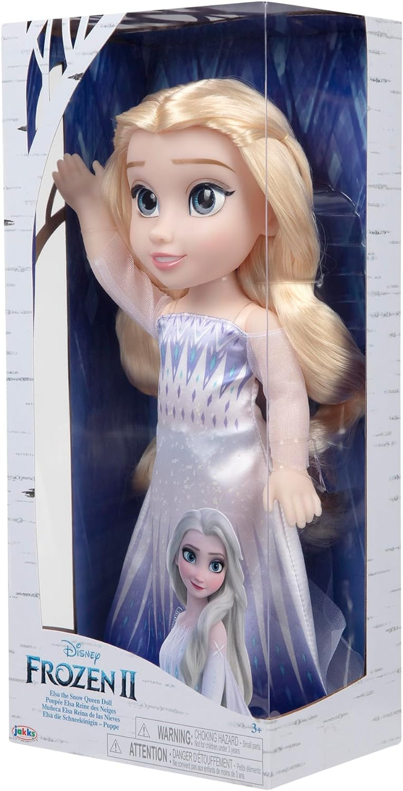 Poupée Elsa Disney La Reine des Neiges 2 - Poupée articulée de 35 cm de haut, vêtue d'une robe tendance emblématique et de longs cheveux flottants pour plus de plaisir, pour les filles âgées de 3 ans et plus, 214894