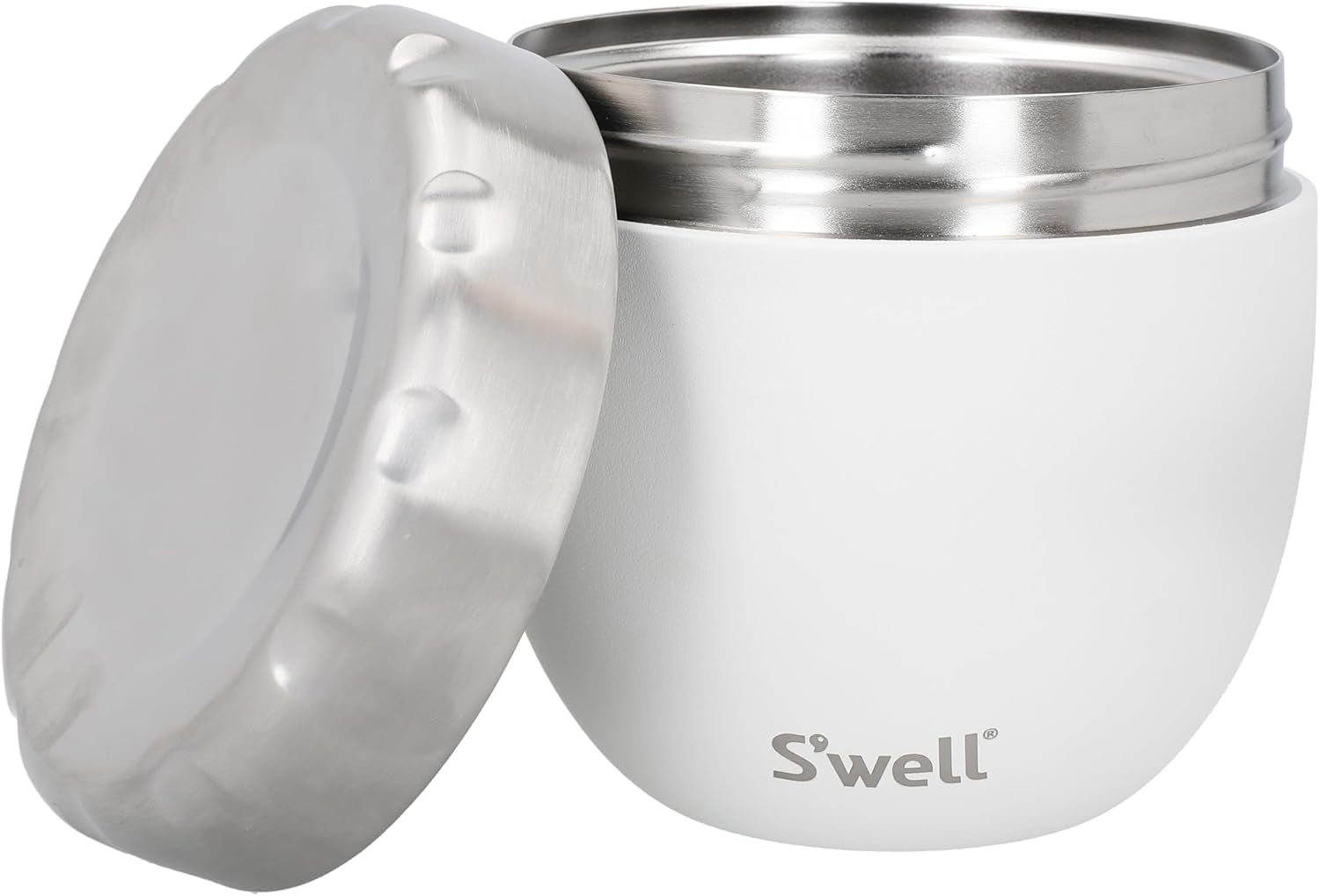 Eats Bol alimentaire 2 en 1 avec couvercle à vis, 636 ml, pierre de lune, verre alimentaire triple isolation, étanche jusqu'à 11 heures froides/7 heures chaudes en voyage Naty Shop