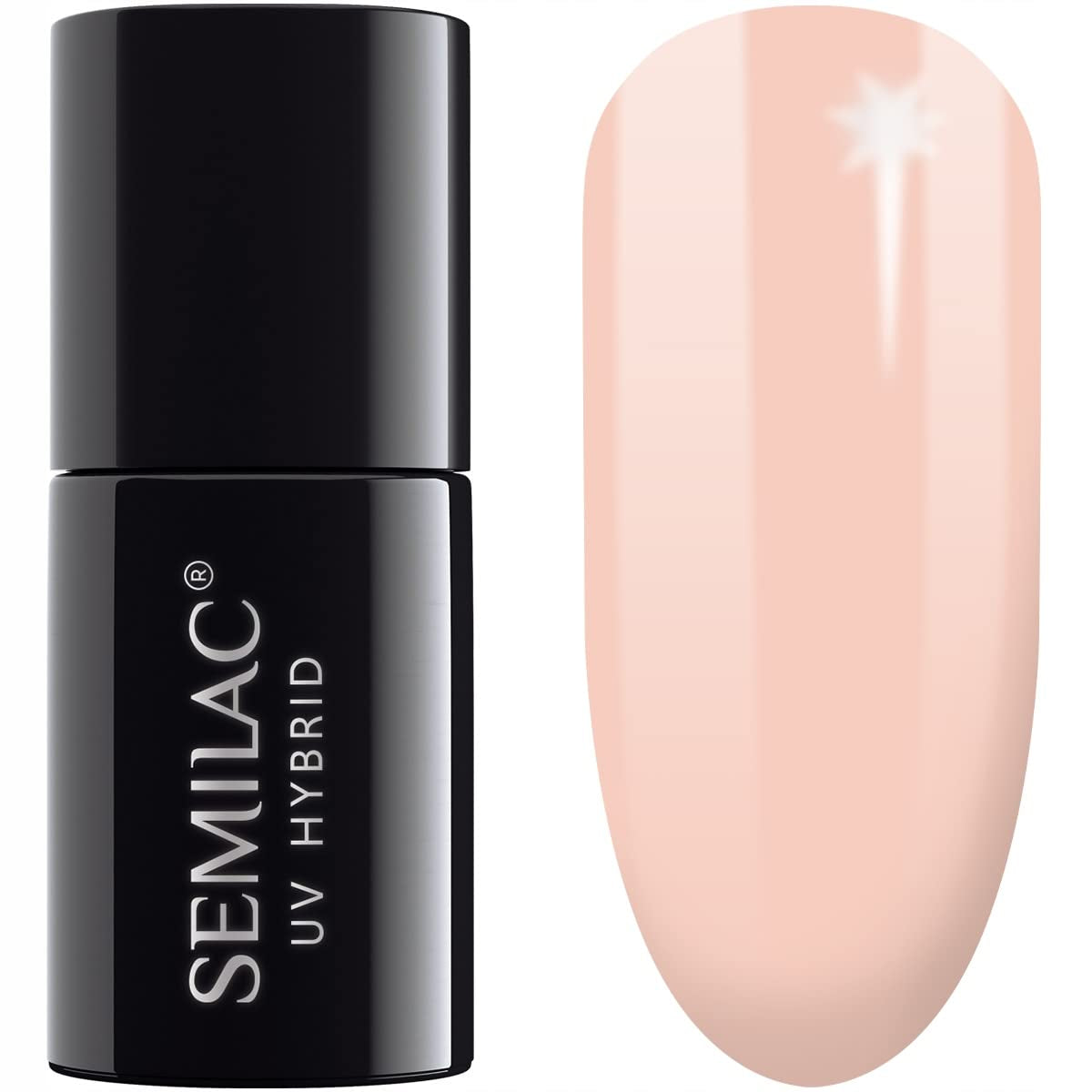Semilac UV Nagellack Hybrid 404 Black Beans Muffin 7ml Kollektion Tastes of Fall
