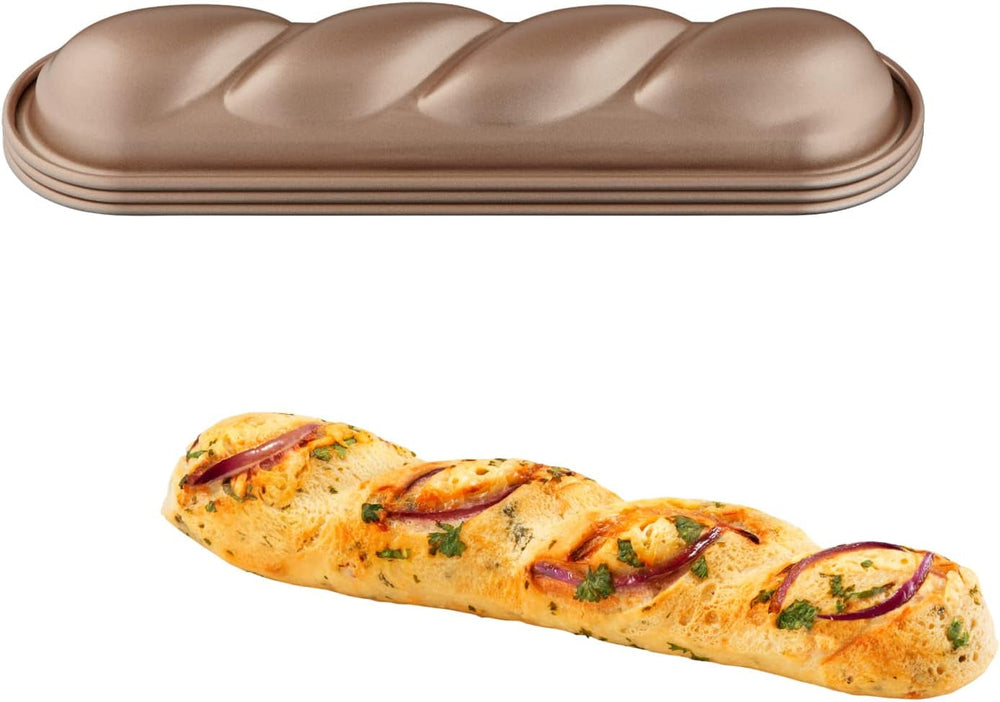 Tefal Creabake Muffins Creabake Backformen, 7,5 cm, Antihaftbeschichtung, Stapelbares System, Kreative Rezepte Für Süßigkeiten Und Salade, Einfaches Backen, Eisenfarben Moules et plaques pour la cuisson Naty Shop 3 X Zopfformen