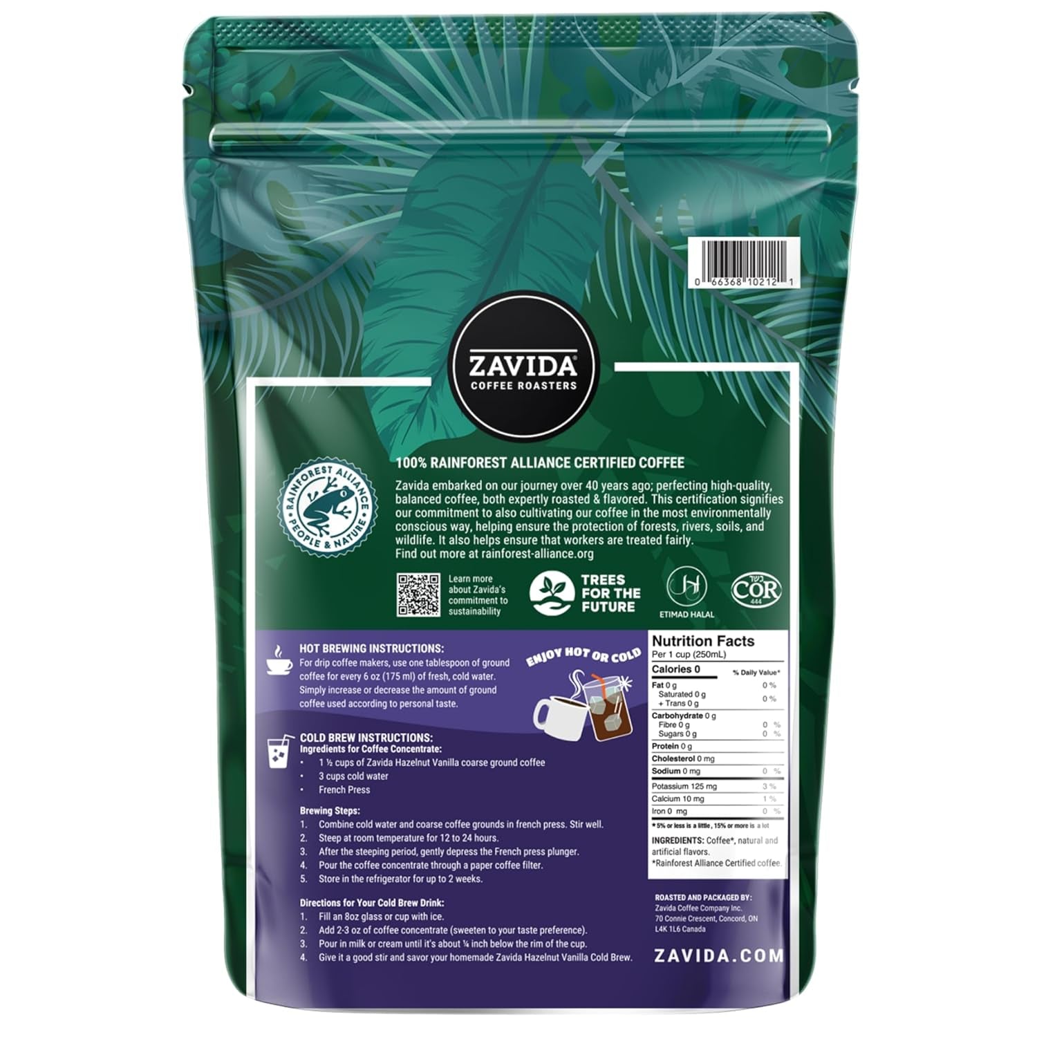 Café en grains de qualité supérieure à la vanille et aux noisettes (2 lb) par N/A