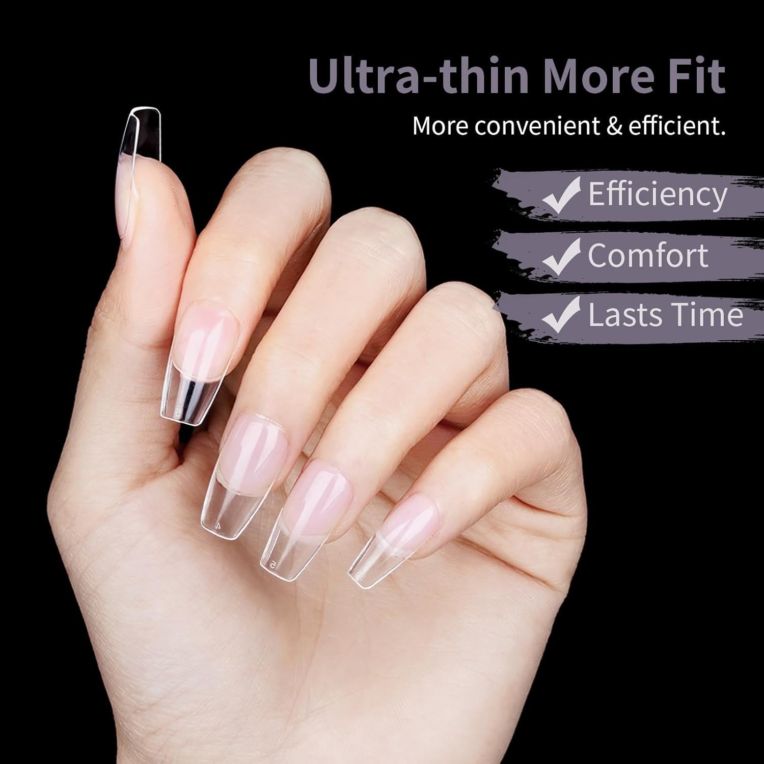 Faux ongles courts ballerine, 500 pièces, colle sur 12 tailles, ongles artificiels, Gel doux et court, couverture complète, pointes pour ongles en Gel courts S