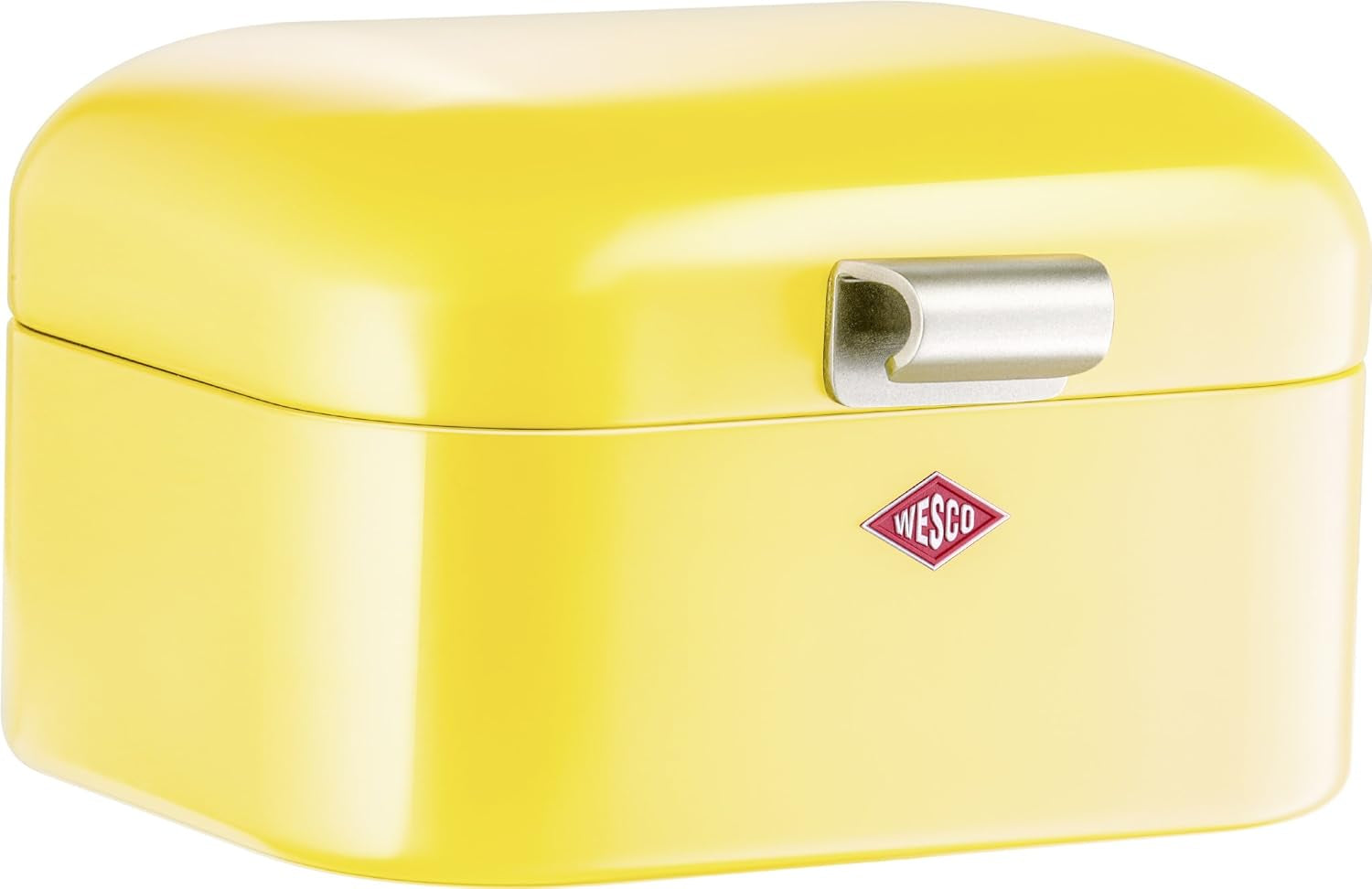 Wesco 235 001 Mini corbeille à pain Grandy 17 x 18 x 12 cm (L/l/H) rose, acier inoxydable Boîtes de conservation alimentaire Naty Shop Jaune Citron