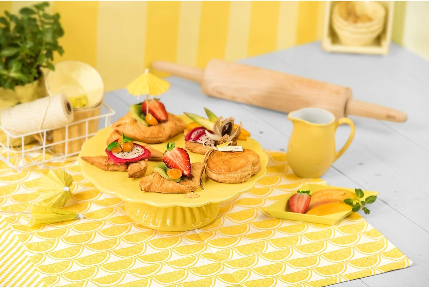 Kaiser La Forme Plus Rouleau à pâtisserie 49 cm, bois de hêtre, rouleau extra large, roulement coulissant lisse, marron