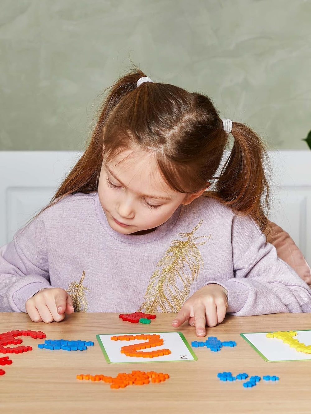 Plus-Plus 9603909 Geniales Konstruktionsspielzeug, Apprendre à construire, ABC & 123, Kreativ-Bausteine, 600 pièces