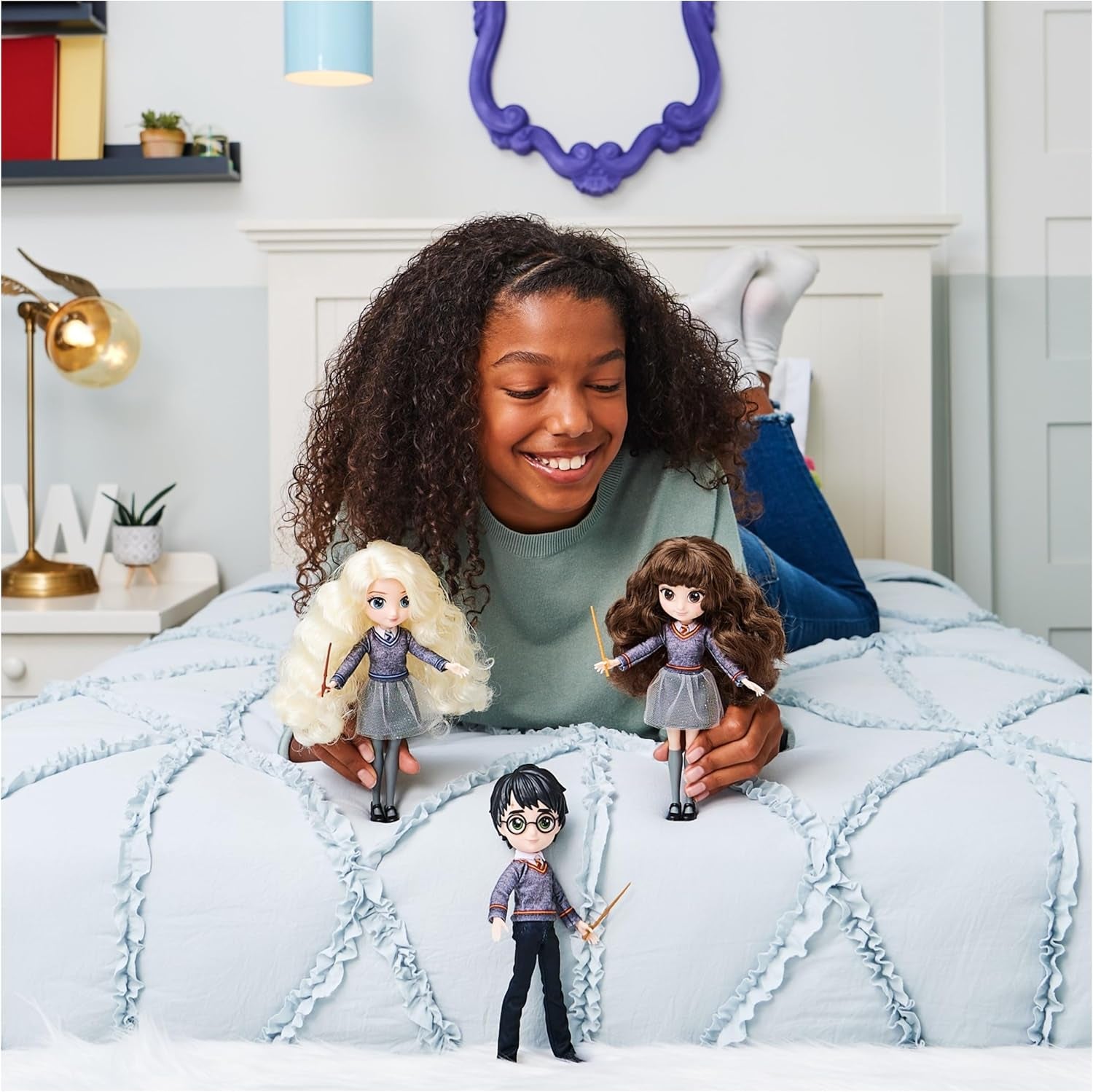 Wizarding World, Cho Chang Sammelpuppe in Harry Potter Hogwarts-Ravenclaw-Uniform mit Zubehör, Kinderspielzeug für Mädchen und Jungen ab 5 Jahren