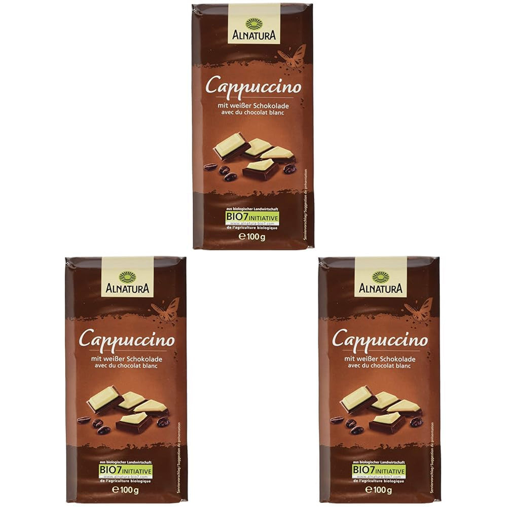 Chocolat bio fourré au cappuccino, 100g