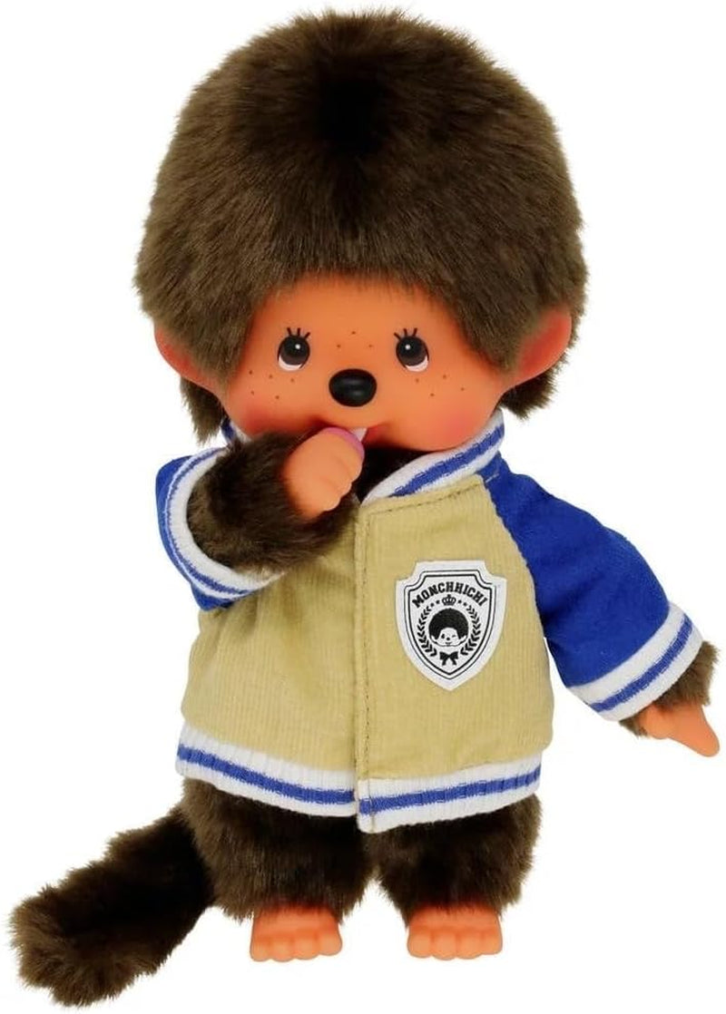 Bandai – Monchhichi Pinky Sakura Rose – Ikonisches Affenkuscheltier der 80er Jahre – Superweiches Kuscheltier 20 cm für Kinder – Spielzeug für Kinder ab 2 Jahren – 24289