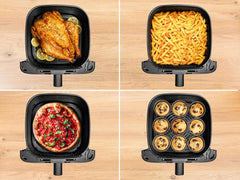 Friteuse à air chaud Tefal Easy Fry Mega, capacité de 7,5 litres, jusqu'à 8 personnes, EY8558E0 Électroménager Naty Shop