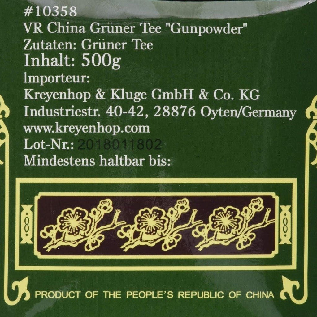 Ceai verde, Gunpowder, Geroll (1 pachet de 500 g)