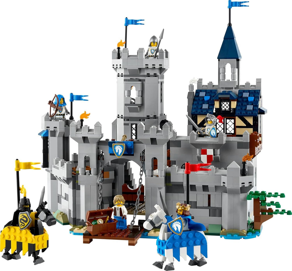 LEGO Creator Ritterburg im Mittelalter - 3-in-1-Bauset - Spielzeug Ritterburg - Umwandelbar in Ritterturnier-Szene oder Stadt - 6 Minifiguren - Geschenk für Jungen und Mädchen ab 9 Jahren 31168