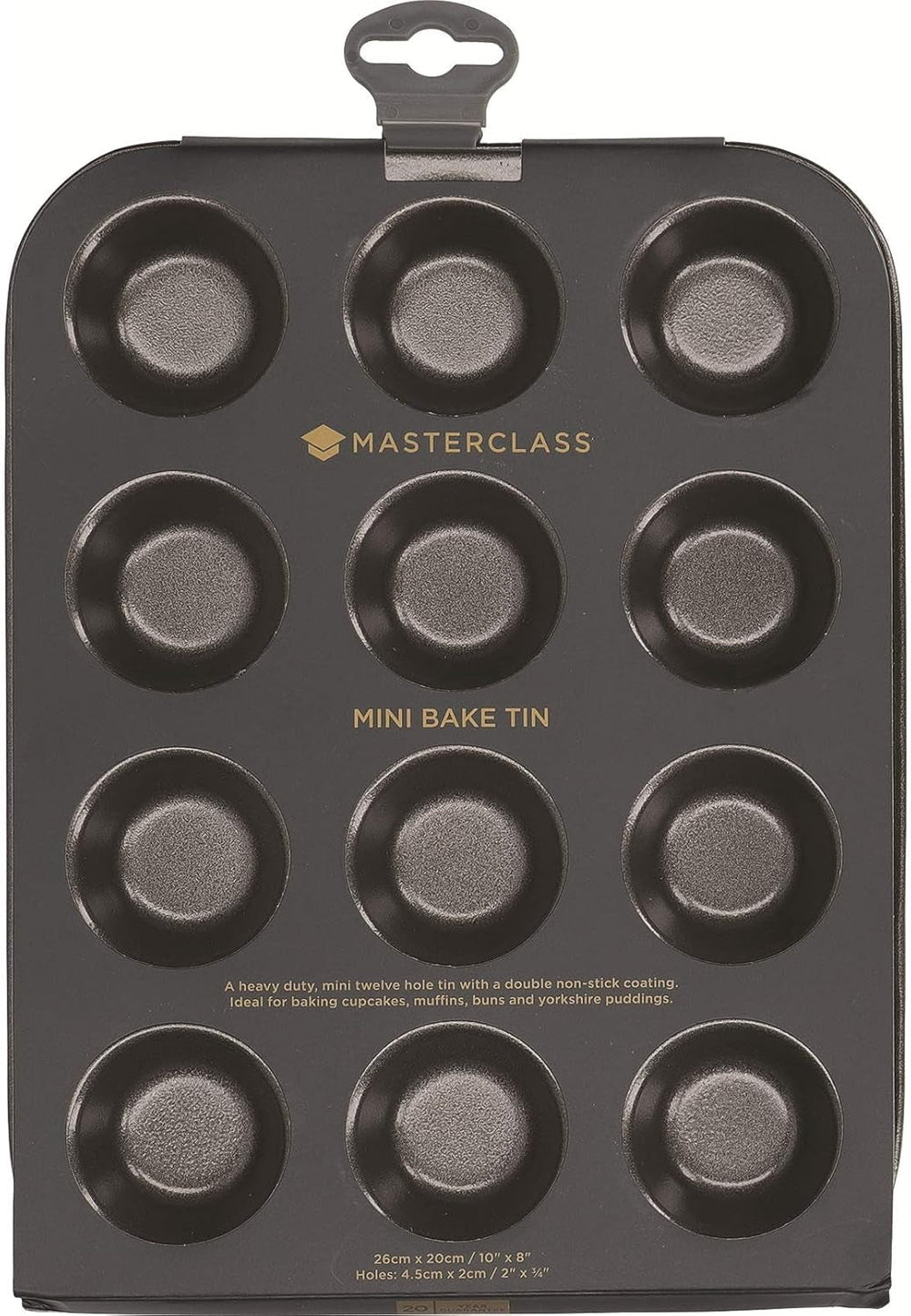 Masterclass Törtchenform Master Class Für 12 Stück 25X20Cm, Karbonstahl, Grau, 28 X 18 X 18 Cm Moules et plaques pour la pâtisserie Naty Shop