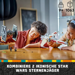 LEGO Star Wars TIE Fighter & X-Wing Mashup, Starfighter jouet à construire, idée cadeau pour les enfants, vaisseaux spatiaux personnalisables, cadeau pour les garçons, les filles et tous les fans 75393 Ensembles de construction Beuche den LEGO-Store