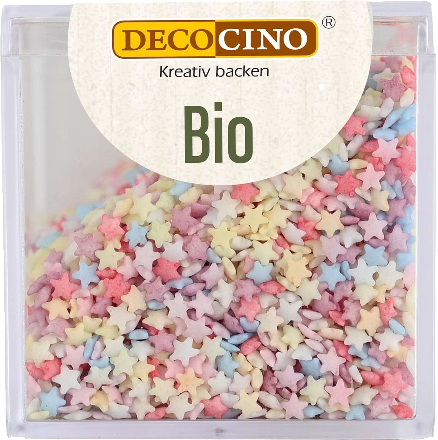DECOCINO Sprinkle Étoiles Bio, 50 grammes Sprinkles Naty Shop