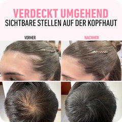 BOLDIFY Root Powder 4g - Correcteur de cheveux épaississant pour femmes et hommes 48h Couverture grise Maquillage capillaire imperméable pour dissimuler les racines (Noir) Naty Shop Coloration Capillaire