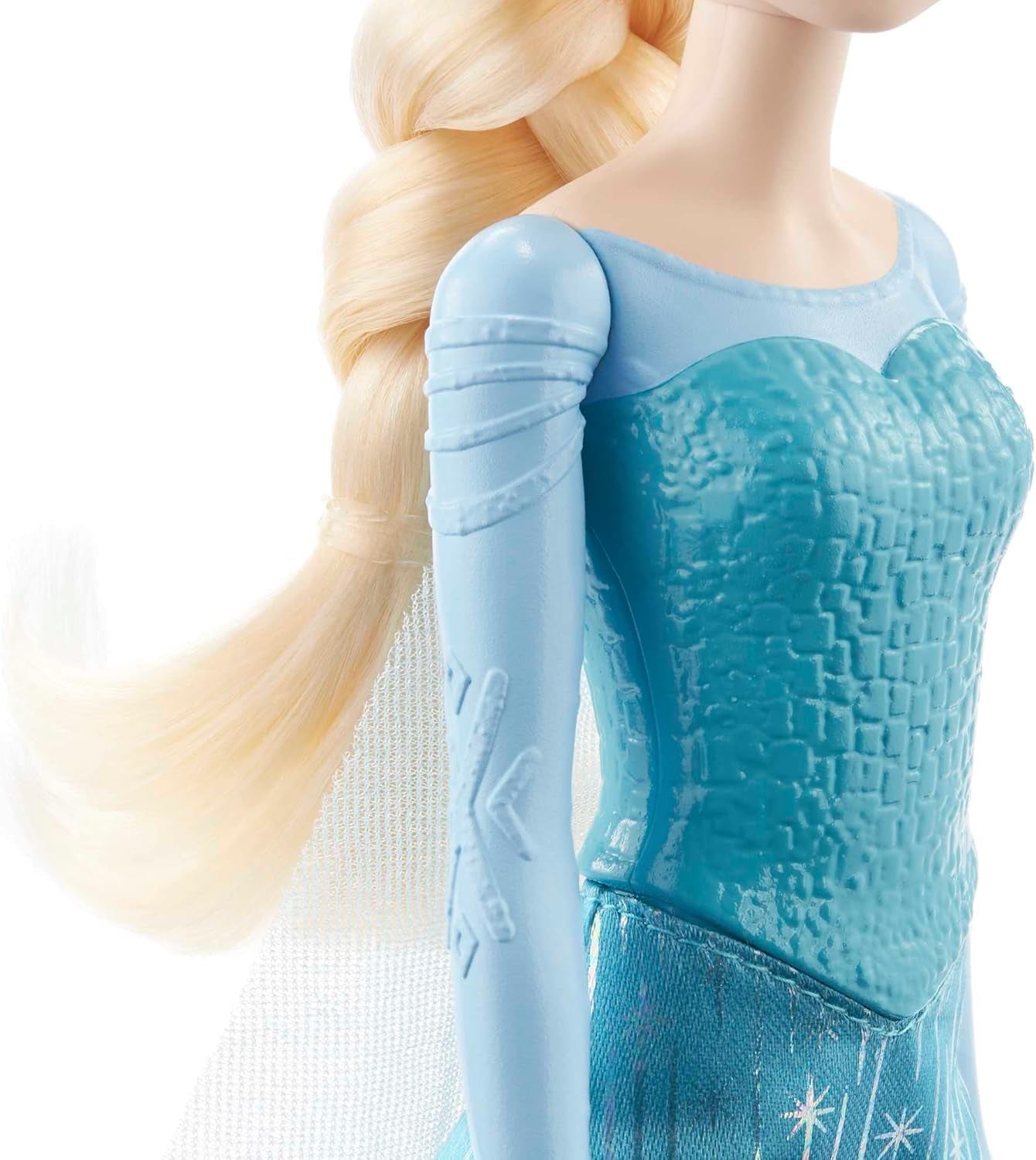 Elsa Mattel Disney Frozen Doll, Frozen Doll, Cheveux blonds combables, Positionnables, Chaussures détachables, Cadeaux Disney, Jouet à partir de 3 ans, HLW47