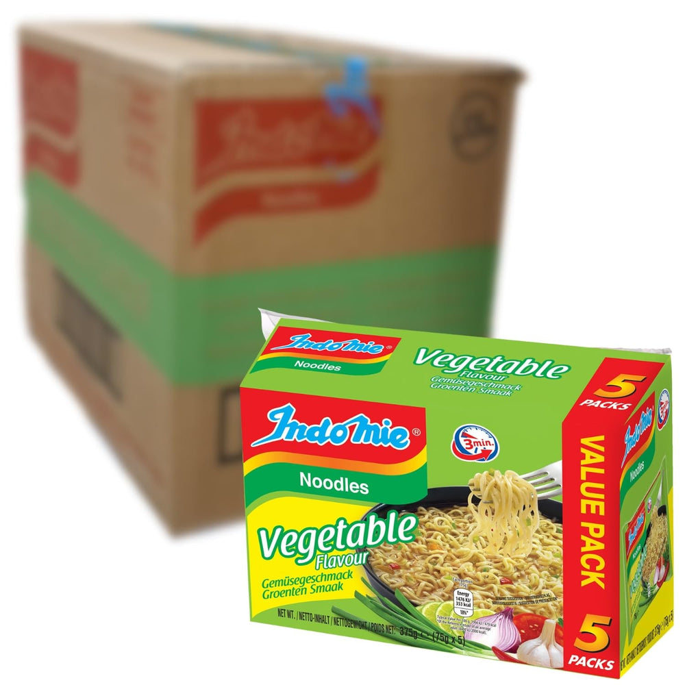 INDOMIE - Nouilles instantanées aux crevettes, paquet de 5 - (1 x 5 x 70 g)