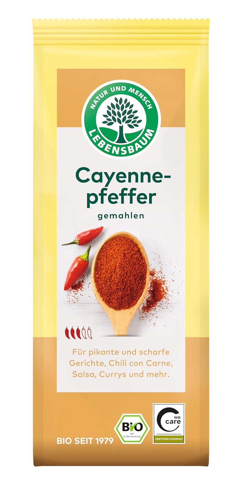 Lebensbaum Chillipulver (Poivre de Cayenne) (1 x 50 g) - Bio