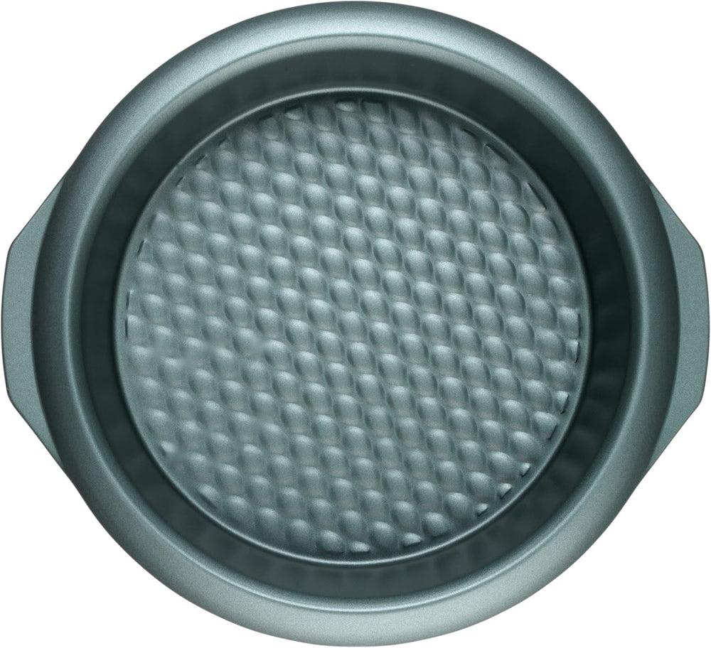 Progress BW09819G2EU7 Shimmer Kollektion, Runde Backform Aus Kohlenstoffstahl Mit Antihaftbeschichtung, Ideal For Pies, Kuchen, Torten Und Quiches, 28 cm, Vert Moules et plaques à pâtisserie Naty Shop 28Cm Runde Pfanne