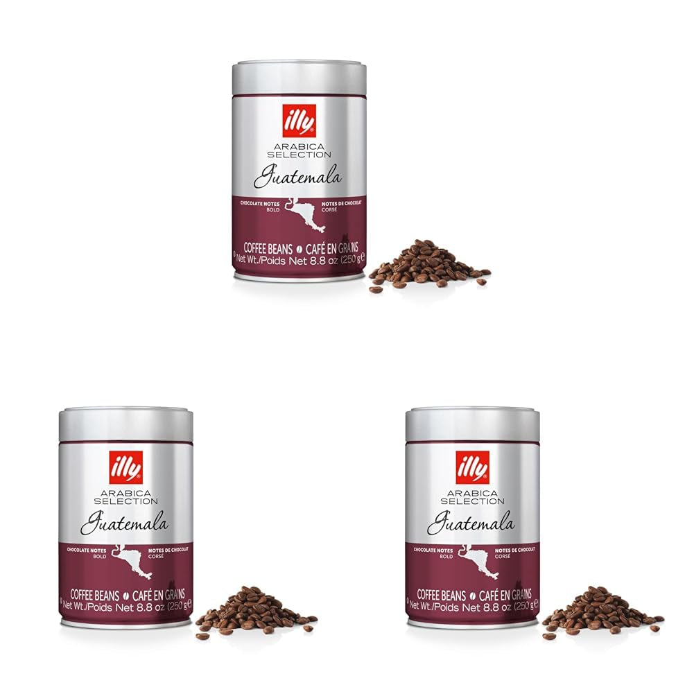 Cafea Illy, boabe de cafea Classico, prăjire clasică Cafea Naty Shop 3 x 250 grame Fara aroma suplimentara