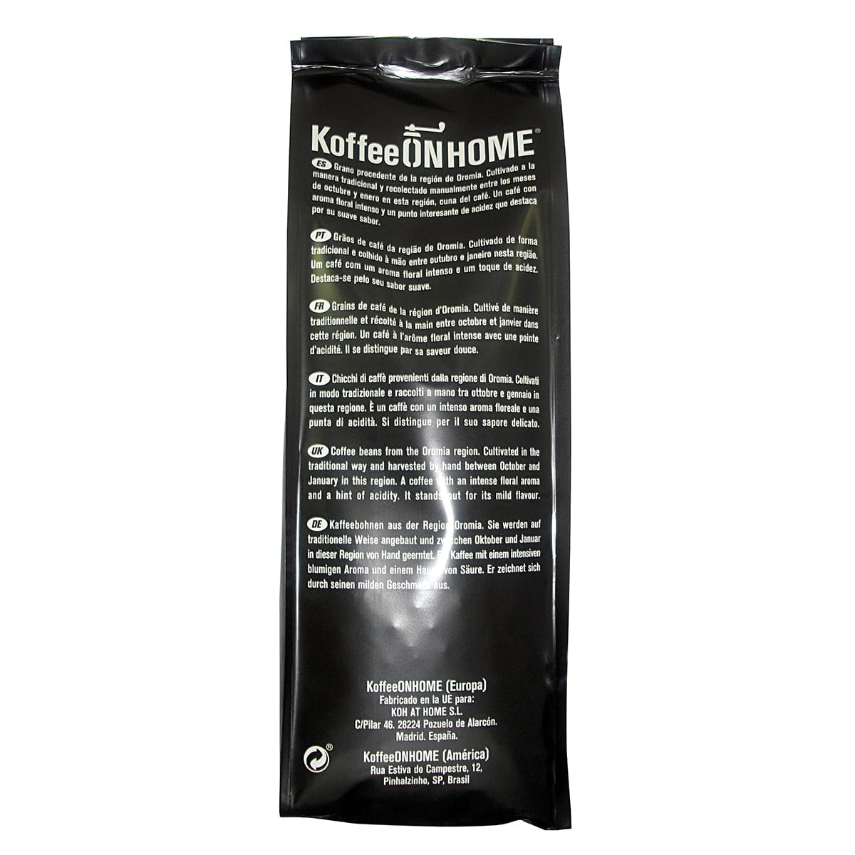 Äthiopien Arabica Kaffeebohnen – Torréfaction naturelle – Premium 100 % Arabica – 500 g – Café frais de la plus haute qualité – idéal pour expresso ou filtre