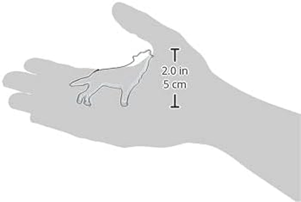 Städter 066045 Boîte à biscuits Wolf env. 7,5 cm Acier inoxydable, 30 x 30 x 30 cm