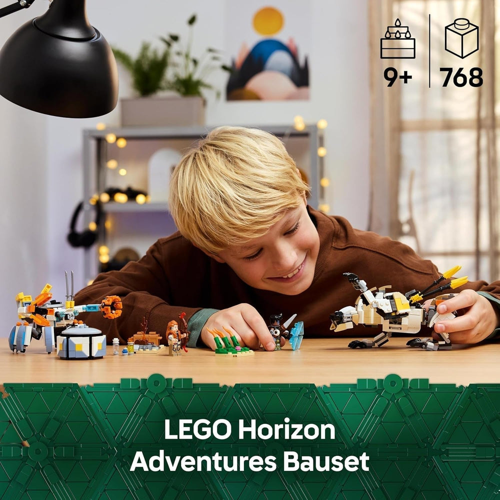 LEGO Horizon Adventures Aloy et Varl contre. Armored Walker et Sawtooth, voiture monstre et figurines, set de collection pour les fans de jeux vidéo, garçons et filles à partir de 9 ans 77037 Jeux de construction Besuche den LEGO-Store