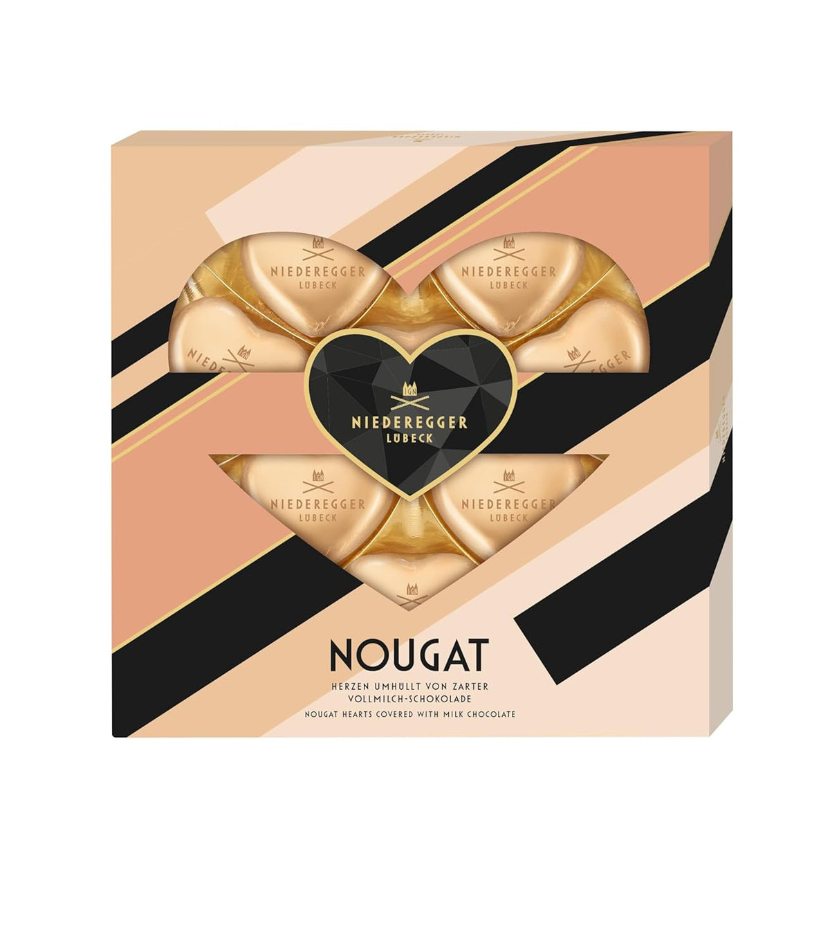 Coeurs de nougat Niederegger, 125 g