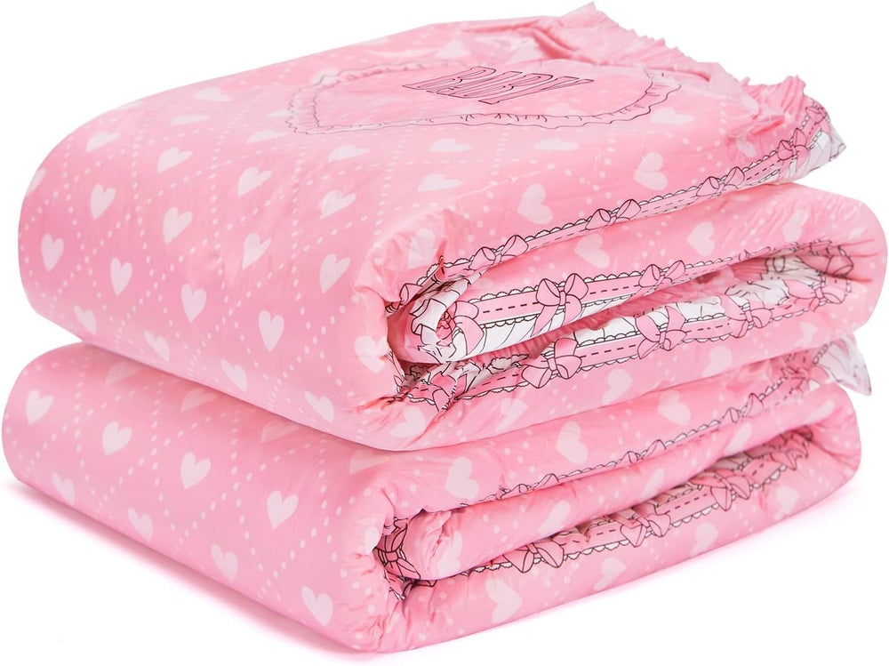 Couches imprimées pour adultes 5500-5800 ml, lot de 2 – Bébé rougissant (M)