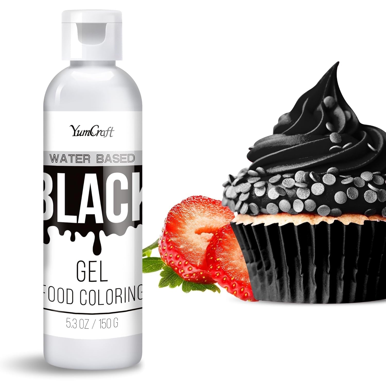 Colorant alimentaire en gel – Colorant alimentaire en gel hautement concentré pour gâteaux, pâtisserie, œufs de Pâques, boissons – Colorant alimentaire sans sucre pour fondant, glaçage, slime, décoration de gâteaux (velours rouge, 150 g)