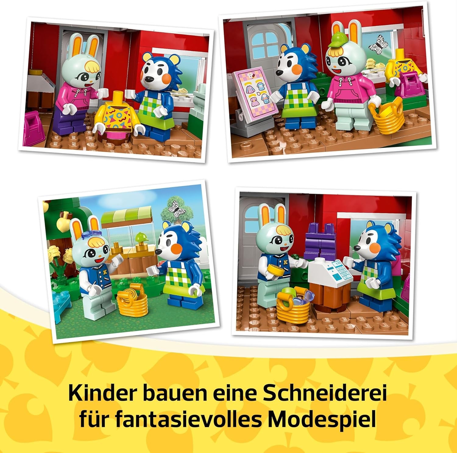 LEGO Animal Crossing Die Schneiderei der Schneiderschwestern, Bauset für kreative Rollenspiele, Geschenk für Mädchen, Jungen und Fans des Videospiels ab 6 Jahren, Abenteuer Spielset 77055