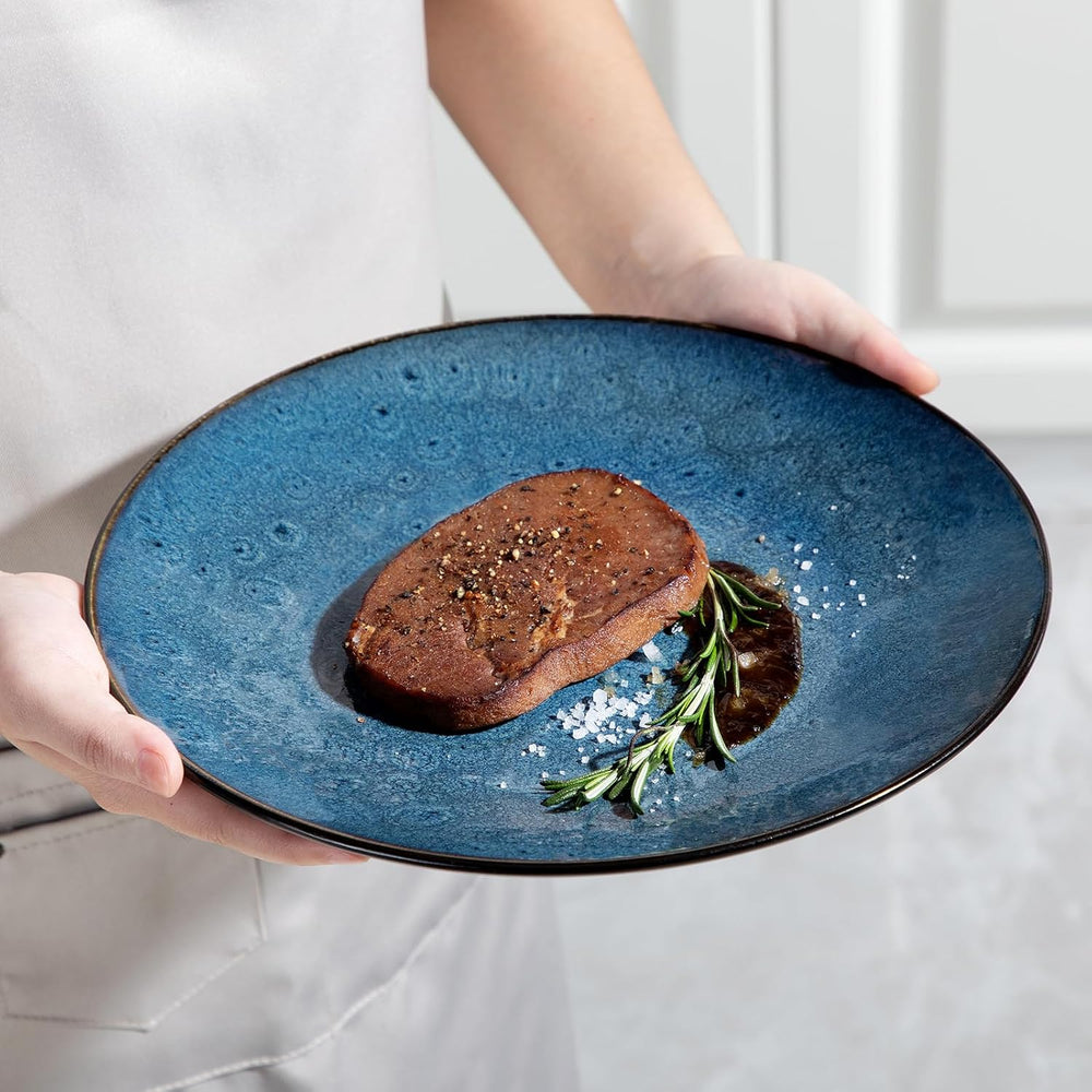 Service de table pour 4 personnes Vancasso BUBBLE Service de table 16 pièces en grès de style vintage comprenant des bols, des tasses à café, des assiettes à dessert et des assiettes pour 4/8/12 personnes