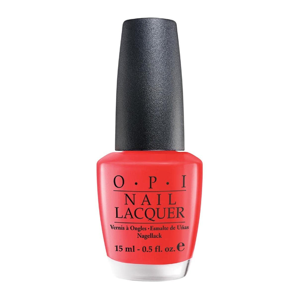 Vernis à ongles OPI dans les tons de rouge et d'orange - Vernis à ongles à séchage rapide, résistant aux éclats et longue tenue - dure jusqu'à 7 jours - avec pinceau ProWide extra-large