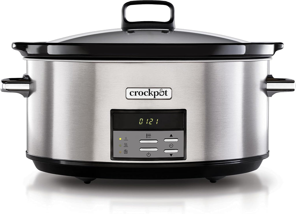 Slow cooker digital Crock-Pot Timeselect, 5.6 litri (7 persoane) Slow Cooker Naty Shop 7.5 litri Digital