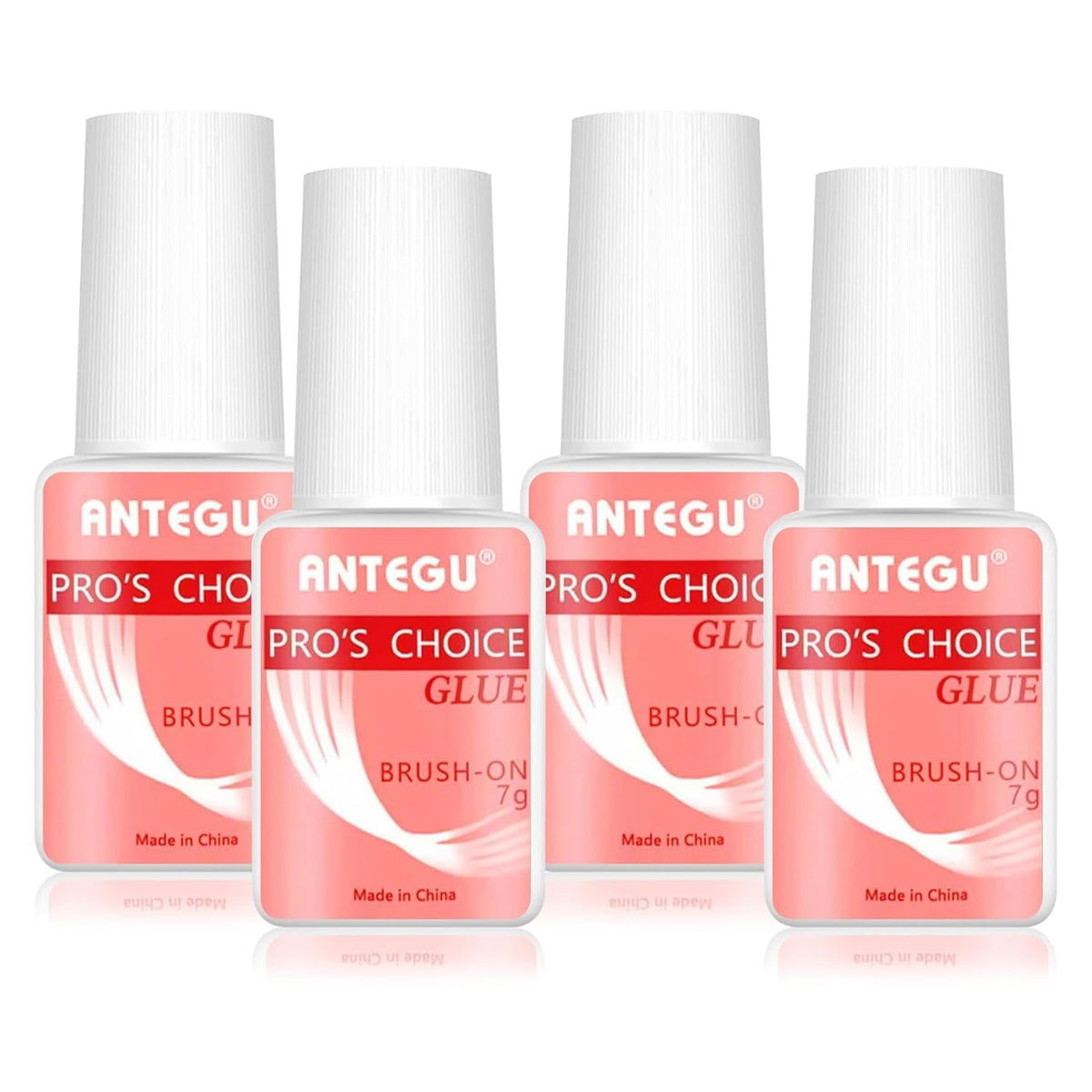 Colle à ongles extra forte – Comprend un pinceau, 4 x 7 g de colle pour extensions d'ongles, de la colle pour pointes acryliques et de la colle pour ongles artificiels.