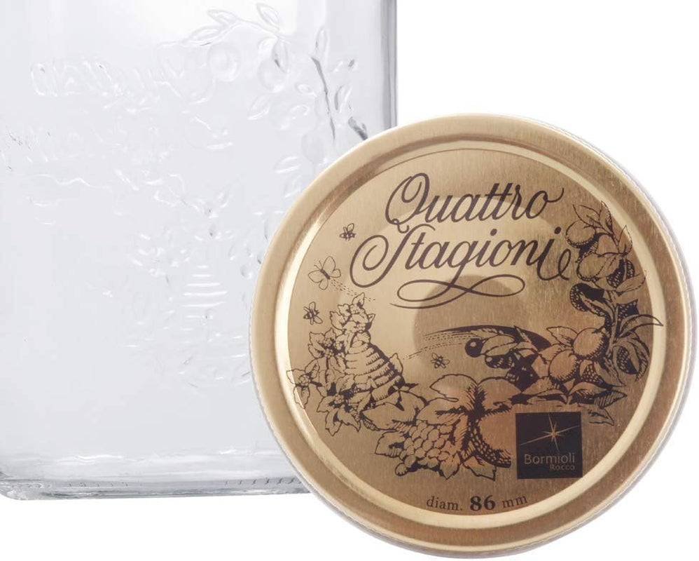 Pot de conservation Bormioli QUATTRO STAGIONI 1 litre (lot de 2) Boîtes de conservation alimentaire Naty Shop