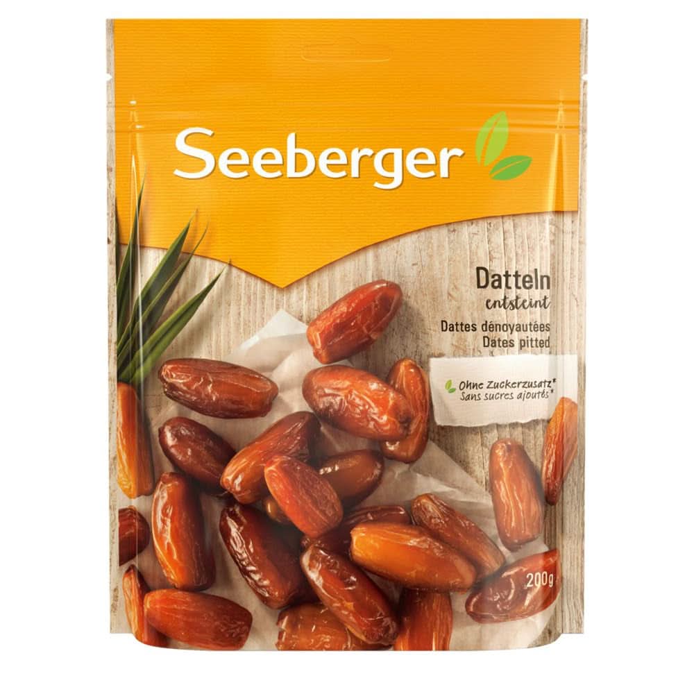 Seeberger Dattes sucrées au miel, à chair crémeuse, 13 x 200 grammes Produits déshydratés Naty Shop