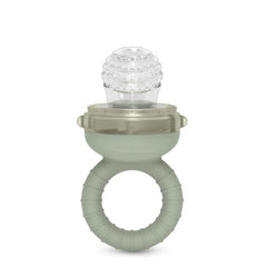 Suavinex Pare-mastication pour bébé en silicone de qualité alimentaire avec couvercle, facile à nettoyer, passe au lave-vaisselle et au congélateur, apaise les gencives 6 mois, vert