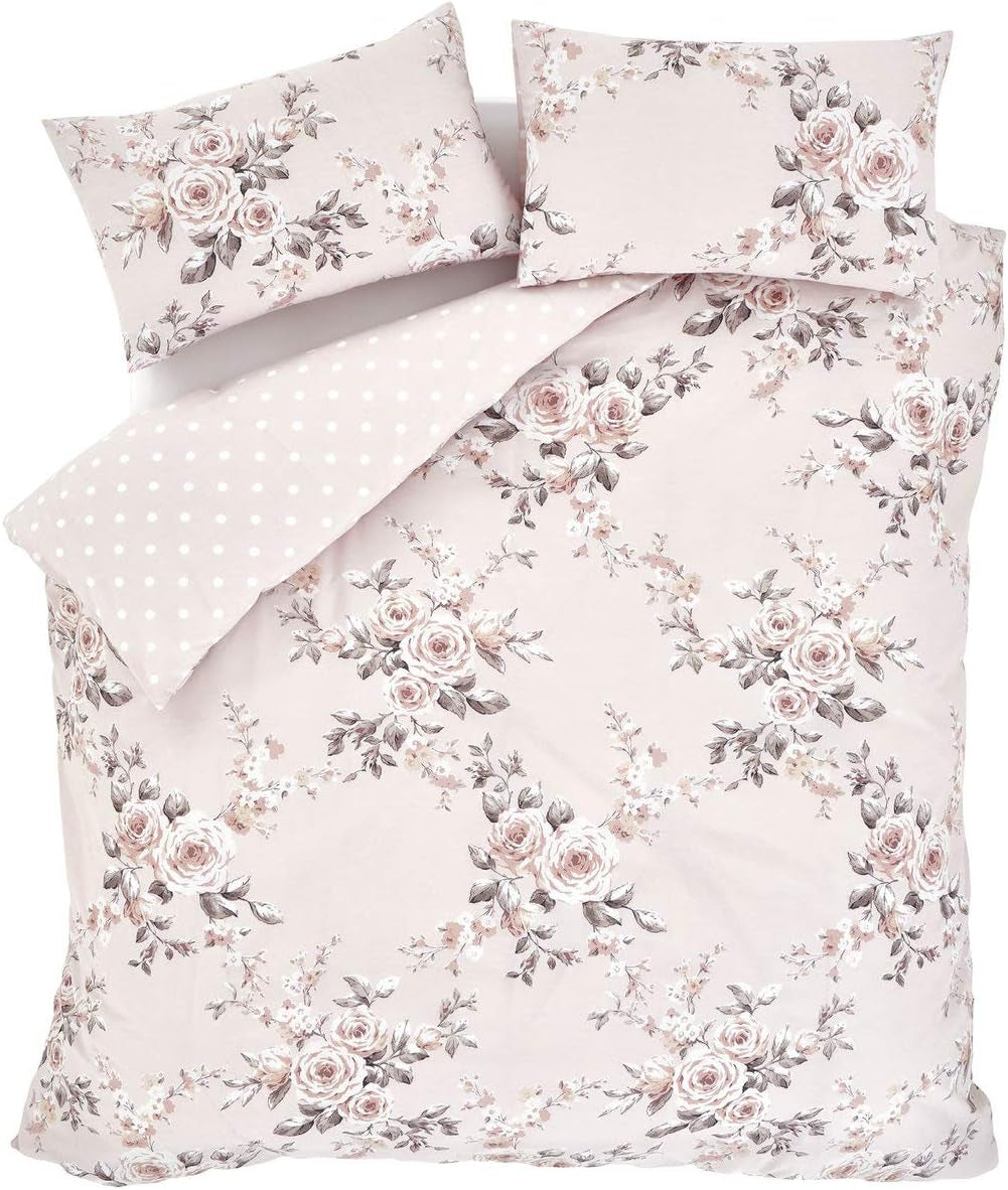 Catherine Lansfield Couvre-lit Canterbury, entretien facile, Blush, couvre-lit - 220X230Cm Lits et Couvertures Catherine Lansfield