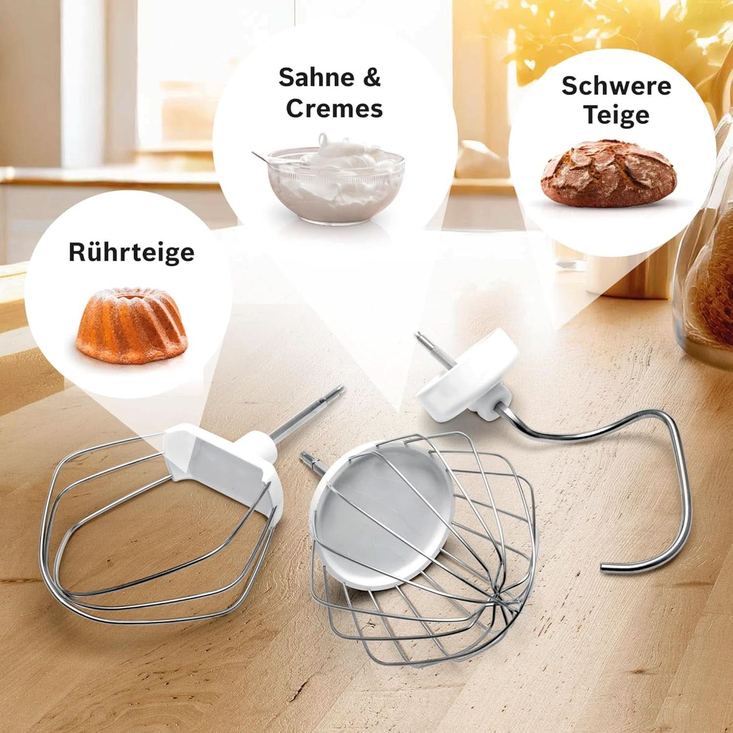 Bosch Küchenmaschine Serie 4 MUM56340, Schüssel 3,9 L, Mixer 1,25 L, Fleischwolf, Zitruspresse, Planetenrührwerk, Knethaken, Schlag-, Rührbesen, Durchlaufschnitzler, 3 Scheiben, 900 W, Silber/Grau Mother and Child Naty Shop