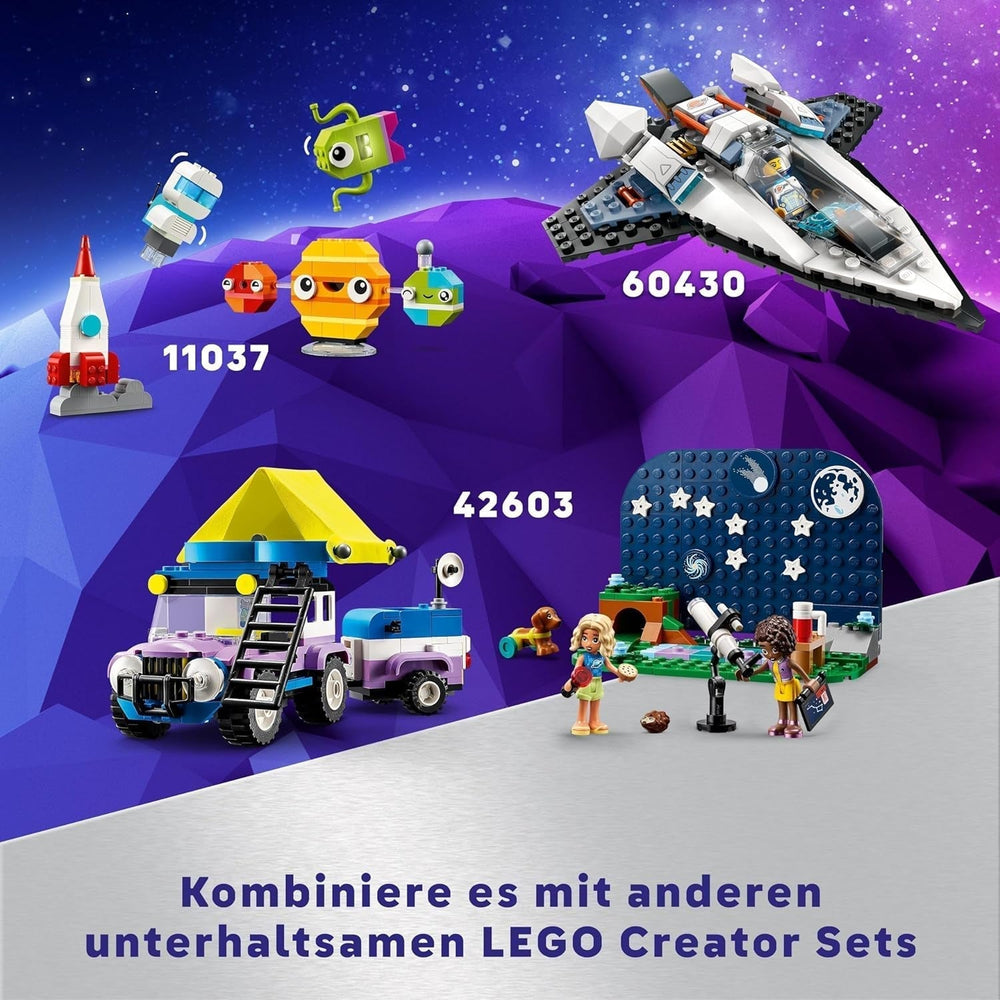 LEGO Creator Jouet astronaute spatial 3 en 1, kit de modèle de chien et de vaisseau spatial pour enfants, décorations de maternelle, cadeau créatif pour garçons et filles de 9 ans 31152 Ensembles de construction Besuche den LEGO-Store